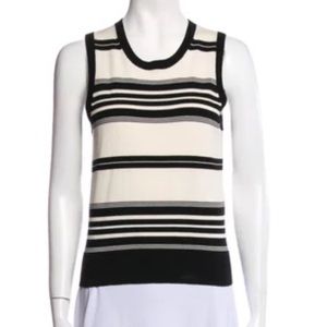 Rue21 black and white striped turtle neck blouse M